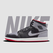 耐克（NIKE）【潮】Nike Air Jordan aj1板鞋男女新款情侶中幫休閑運(yùn)動(dòng)籃球鞋 DQ8423/DQ8426-006 黑/水泥灰 38 GS