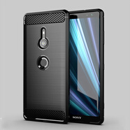 通用汽車(chē)適配索尼XZ3手機殼全包邊商務(wù)Xperia電話(huà)xz3防摔H9493防指紋H9436磨砂H8416拉絲SOV39散熱碳纖 xz3黑色拉絲 索尼其他型號