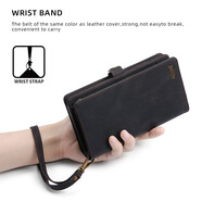 MEGSHI適用iphone16Pro翻蓋手機皮套IP15promax錢(qián)包手機殼保護套 黑色 iPhone66S