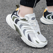 阿迪達斯（adidas）男鞋 2025秋季Climacool 2.0清風(fēng)跑步鞋耐磨舒適透氣休閑鞋運動(dòng)鞋 IF6733 白色/黑色/橄欖綠 42