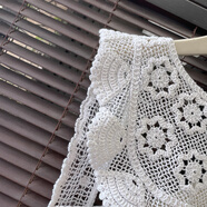 雙魚(yú)兔小披肩外搭少女春夏季韓版薄款蕾絲鏤空百搭小披肩小坎肩外搭圍巾 白色鏤空太陽(yáng)鳥(niǎo) 均碼