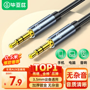 畢亞茲 車用AUX音頻線 0.5米 3.5mm公對公車載連接線 3.5耳機(jī)轉(zhuǎn)接線 汽車音頻線 手機(jī)電腦音響功放轉(zhuǎn)換線