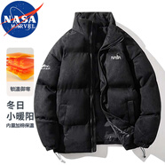 NASA MARVEL棉衣男冬季外套棉服外套加厚立領(lǐng)麂皮絨潮牌寬松百搭情侶裝男裝