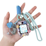 華為（HUAWEI）適用華為KTY-L10電話手表5/5x/5xpro掛脖繩3S/4x保護(hù)套殼4pro表鏈 【藍(lán)色可可熊-套裝】掛繩+diy殼+小藍(lán)熊掛件 適用：華為5/5活力版(送工具+轉(zhuǎn)接扣)