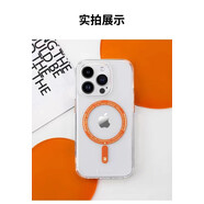 洛克（Rock）印象系列蘋果15透明磁吸手機殼iPhone15ProMax殼 ROCK印象系列透明磁吸赤霞橙 iPhone15Pro