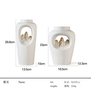 電視柜上的擺件感 現代簡約電視柜擺件客廳酒柜展示柜高端大 山水花瓶