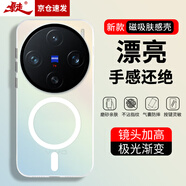暴走適用vivox200promini手機(jī)殼 VIVOX200Promini保護(hù)套 MagSafe磁吸硅膠軟邊磨砂膚感半透漸變防摔殼