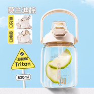希樂大容量tritan塑料杯子男女士運(yùn)動水杯學(xué)生健身便攜雙飲杯吸管杯子