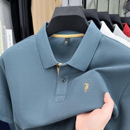 圣大保羅;SANTA BARBARA POLO & RACQUET CLUB圣大保羅SANTA BARBARA POLO & RACQUET CLUB純棉短袖POLO衫男夏 SYD25821霧藍 SY