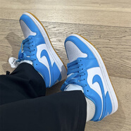 耐克（NIKE）AIR JORDAN 1 LOW男女白藍(lán)北卡藍(lán)舒適百搭低幫復(fù)古運動休閑籃球鞋 DC0774-104白藍(lán) 38.5 (245mm)