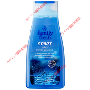 Family Fresh瑞典三合一沐浴露男士女士洗發(fā)水洗面奶持久留香清爽 薄荷冰爽二合一 500ml