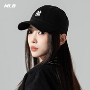 美職棒（MLB）帽子男帽女帽春夏季透氣遮陽帽新款休閑帽鴨舌帽軟頂運動棒球帽 紐約洋基隊/黑色/77 均碼 F