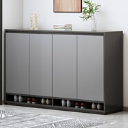 賽初 鞋柜簡(jiǎn)易家用多層收納客廳門(mén)口玄關(guān)柜小戶(hù)型儲物鞋柜架子 【四門(mén)帶格】天空灰140*32*100cm