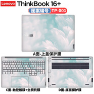 侶悟 聯(lián)想Thinkbook 16+ 2025款電腦貼紙16英寸筆記本貼膜G7+ IAH全套機(jī)身外殼保護(hù)膜 圖案編號(hào)：TP-001 A面（可任意一面）