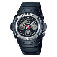 卡西歐（CASIO）24新款時(shí)尚精致百搭舒適200m防水運(yùn)動(dòng)休閑光動(dòng)能堅(jiān)固防震男表 AW-590-1AJF