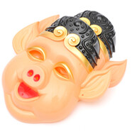 兒童面具新豬八戒孫悟空面具頭套成人通用鋼鐵俠蝙蝠俠蜘蛛俠面具 黑帽豬八戒面具