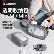 ulanzi【優(yōu)籃子】透明數(shù)碼收納包多功能數(shù)碼電源收納包便捷式辦公出差內(nèi)膽收納包電腦包配件攝影包 BP15透明收納包 L