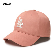 美職棒（MLB）帽子男帽女帽春夏季透氣遮陽帽新款休閑帽鴨舌帽軟頂運動棒球帽 洛杉磯道奇隊/麻珊瑚色/66 均碼 F