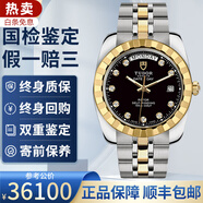 【二手99新】帝舵TUDOR男表王子與公主經(jīng)典系列男士手表18K金日歷自動機械腕表奢侈品瑞士世界名表 【雙重鑒定】41黑盤雙歷鉆刻M23013-0020