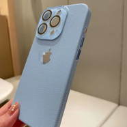 赫豹ins風(fēng)適用蘋果15手機殼17新款iphone16promax荔枝皮紋理13全包鏡頭12防摔11高級顏值男女14promax 【遠(yuǎn)峰藍(lán)】荔枝紋自帶鏡頭膜 帶標(biāo) iPhone 15Pro Max