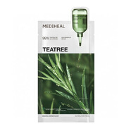 可萊絲韓國mediheal面膜 積雪草茶樹維C膠原蛋白補水鎮(zhèn)靜 茶樹鎮(zhèn)定面膜10片修復痘肌
