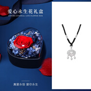 憶瑾平安鎖項(xiàng)鏈女s999足銀項(xiàng)鏈鎖骨鏈輕奢高級(jí)感長(zhǎng)命鎖520情人節(jié)禮物 【愛(ài)心花盒】黑繩款【贈(zèng)證書(shū)】