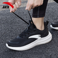 anta kids安踏男鞋灰色運(yùn)動鞋男款2025新款夏季小白鞋網(wǎng)鞋店跑步鞋 5512(網(wǎng)面)黑白 39