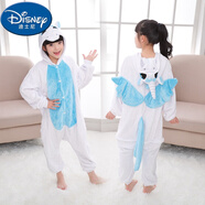 迪士尼（Disney）兒童動物睡衣維尼小熊表演服裝長袖寶寶卡通動物連體衣家居服 藍(lán)獨角獸 120 建議110-120厘米穿配鞋