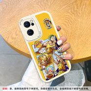 美齡美麗適用OPPOreno7手機殼海賊王NBA湖人reno5pro全包se軟硅膠findx7ultra動漫X8路飛5K防摔X6皮質x3保 古董白-黃底索隆香吉士烏索普喬巴M OPPO Find X5