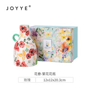JOYYE花眷躍動(dòng)手繪陶瓷干花瓶擺件客廳插花創(chuàng)意北歐風(fēng)花器鮮花瓶 花眷-繁花小花瓶(玫瑰)