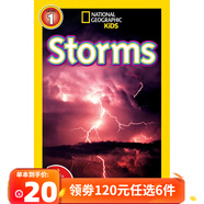 120元6件【一階段】美國國家地理兒童英語(yǔ)分級閱讀物 National Geographic Kids Readers Level 1 初階低幼兒動(dòng)物小百科啟蒙繪本英文原版繪本 一階：風(fēng)暴！