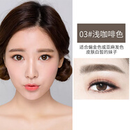 蘭瑟寫意眉筆雙頭防水持久不易脫色防汗不易暈染初學(xué)者網(wǎng)紅刀削女 3號(hào)色淺咖啡色最新日期 1.2g