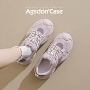 奧古獅登（Agsdon）老爹鞋女秋季新款網(wǎng)面透氣戶外登山鞋運(yùn)動鞋女休閑鞋W151200紫37
