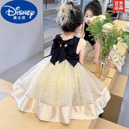 迪士尼（Disney）女童連衣裙夏季2025洋氣獨特絕美高級感生日禮服女寶寶公主裙 508款亮片紗無(wú)袖連衣裙 90 cm