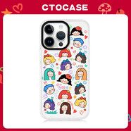 歐普瑞斯適用蘋(píng)果16手機殼Magsafe磁吸手機套iPhon15Promax新款創(chuàng  )意頭像14 可愛(ài)小孩磁吸殼透明 iPhone16pro