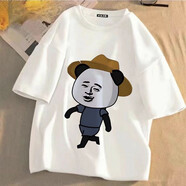 半雙蝦仁T恤定制動(dòng)漫網(wǎng)紅衣服衣服來(lái)圖定做百搭文字短袖圓領(lǐng)半袖 5 均碼 兒童裝150cm