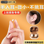 sony索尼適用新款不閃燈半入耳藍(lán)牙耳機(jī)迷你續(xù)航隱形無(wú)線睡眠隱蔽式降噪超長(zhǎng)適用華為蘋(píng)果安卓手機(jī) 奶茶色【36H續(xù)航側(cè)睡不壓耳】