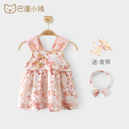 巴厘小豬寶寶吊帶裙夏季薄款兒童公主裙國(guó)風(fēng)嬰兒背心裙甜美可愛女童連衣裙 百鳥朝鳳 90