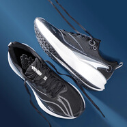 李寧跑步鞋赤兔8男款2025新款赤兔8pro跑鞋黑白緩震回彈運動(dòng)鞋ARPV001 赤兔8pro 純黑色 ARPV003-2 42