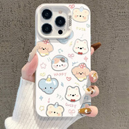 圖吉塔 適用OPPOReno14手機殼新款高級賣(mài)萌動(dòng)物集合reno14pro全包防摔保護套卡通磨砂創(chuàng  )意簡(jiǎn)約女小眾 月光銀-賣(mài)萌小動(dòng)物頭 RENO14