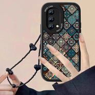 七代目繽紛圖騰適用oppok9手機殼女k9pro新款全包K9S小羊皮k7x防摔硅膠k5保護套k3復古風(fēng)k1簡(jiǎn)約創(chuàng  )意0pp0 經(jīng)典黑-云紋圖騰+黑色愛(ài)心手鏈【小羊皮】 OPPO K7