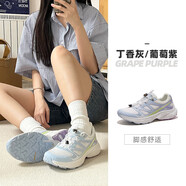 駱駝動感（camel active）駱駝天馬徒步鞋戶外登山鞋女春季新款防滑耐磨運動越野跑鞋男 F24B097048丁香灰/葡萄紫女 36