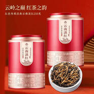 秀庭香紅茶滇紅正宗云南滇紅茶高山古樹濃香型茶葉罐裝250g 250g 共兩罐