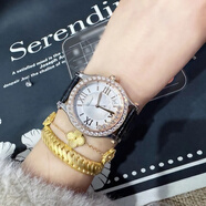 【二手99新】蕭邦女表 快樂(lè )鉆石系列3鉆/5鉆/7鉆 表盤(pán)30/33/36mm自動(dòng)機械/石英手腕表 36mm原鉆間金7鉆278559-6003