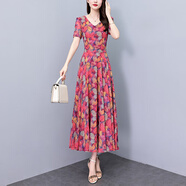對蘭連衣裙女長款2025夏天新款女裝氣質(zhì)女神范沙灘裙女海邊度假長裙子 7572# 2XL （推薦120-130斤）