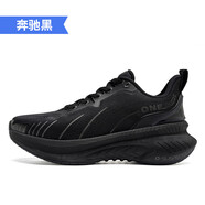 ONEMIXonemix玩覓跑步鞋男減震超輕跳繩鞋運(yùn)動(dòng)鞋慢跑輕便跑鞋女 奔馳黑 35