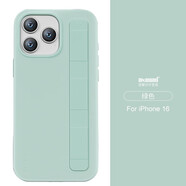 麥麥米適用新款iphone16promax液態(tài)硅膠手機(jī)殼立式腕帶支架式蘋果16pro (薄荷綠)立體手感丨升級抗污丨 iPhone16pro