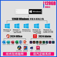 電腦重裝系統(tǒng)u盤(pán)win7正版WIN10純凈版Windows8一鍵裝機(jī)xp安裝11啟 Win全套+軟件【128G】無(wú)包裝款