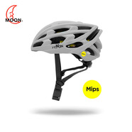 MOON騎行頭盔mips系統公路車(chē)頭盔專(zhuān)業(yè)戶(hù)外自行車(chē)頭盔男大碼安全頭盔 灰色 M(55-58CM)