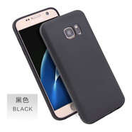 酷跑哥適用于三星S7手機殼糖果實(shí)色A52018全包磨砂tpu保護殼C8 磨砂軟殼 黑色 J510/J52016